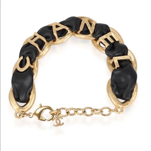 ❤️SOLD❤️2020 Chanel Metal & Lambskin Link Bracelet - Picture 9 of 9